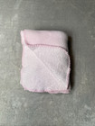 Solid Pink Baby Blanket Soft Fleece Stitch Trim Edge Security Lovey 30 x40 