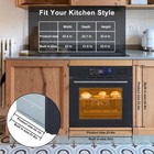 24  Single Wall Oven  Built-in Electric Ovens With Steam  Grill  Air Frying Mode