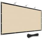 4  5  6  8  Tall Fence Privacy Screen Shade Cover Windscreen Mesh Garden-beige