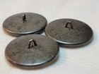Lot Of 3 Georgian Cut Steel  Gold Repousse    Shell Buttons Large