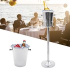 Bucket With Stand Stainless Steel Champagne Bucket Wine Cooler Ice Chiller Ice