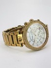 Michael Kors Parker Mk5491 39mm Gold-tone Quartz Watch Mop Date Dial  112 77g 