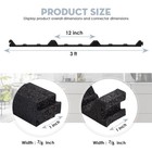Superdi 12in Inside 10pcs - 12 Classic Ribbed Profile Foam Closure Strip Fits