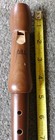 Vintage Gill Made In Germany Wooden Flute Over 12  Long Dark Wood Very Good 
