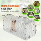 Live Animal Cage Trap 42  X 16  X 18  Humane Cat Trap Cats Squirrels Mouse
