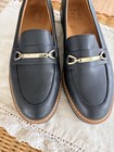 Natralizer 9m Black Leather Loafers Womens Slip On Shoes