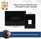 Bcw Short Comic Book Bin Heavy Duty Stackable Plastic Box Holds 150 Bagged Bcw 