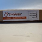Pro Master Professional Heavy Duty Leather Hole Punch Pliers For Belts Black Red