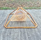 Vtg Spiritual Copper Meditation Pyramid Energy Healing Coils Metaphysical