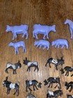 Large Vintage 1960s Marx Farm Set Animals Dogs Cows  Pigs   40 Pieces