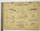 Stanley Tools Chart No  C128   C126 - How To Use Butt Gauge   T Bevel 1935 