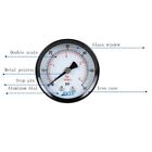 General Dry Pressure Gauge  1 5  Dia  0-60 Psi  1 8 Npt Back Mount   Pack Of 1 