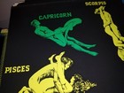 Let Me Count The Ways Vintage 1971 Blacklight Headshop Poster Zodiac Love Signs