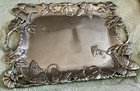 Vtg 2001 Large Arthur Court Rectangular Butterfly Tray platter  18    X 13 5   