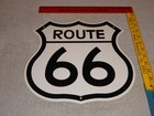 Vintage United States Route 66 U s  11 3 4  Porcelain Metal Route Gasoline Sign 