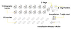 Baby Proofing Magnetic Cabinet Locks  15 Locks And 2 Keys 