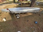 Osage Aluminum Canoe With Trailer  Motorguide Trolling Motor  And Paddles