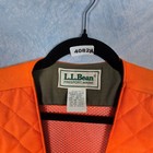Vintage Ll Bean Hunting Vest Mens Medium Olive Orange Made In Usa Ripstop E971