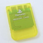 Ps Memory Card Scph-1020 Lemon Yellow Sony Playstation Official Made Japan 5015