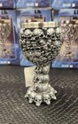 Gothic Skull Goblet Goth Skeleton Fantasy Chalice Resin Wine Glass Halloween 