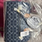 Nwt Coach Rowan Large Satchel Bag In Signature Denim Canvas W Cherry Charm Cy699