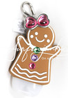 Bath   Body Works Pocketbac Hand Gel Antibacterial Holder Gingerbread Girl Bow