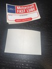 10 Old  Ford Motorcraft Fast Lube Oil Change Stickers Decals Oil Change Reminder