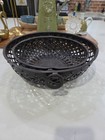 Pair Of Rustic Primitive Woven Metal Fruit Baskets Farmhouse Country Decor 