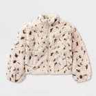 Girls  Printed Faux Fur Jacket - Cat   Jack