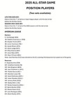 2025 All-star Game Cadaco Baseball  season-only   Data  44 Pre-cut Discs 