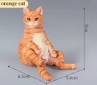Lazy Orange Cat Animal Toy Pvc Action Figure Doll Kids Toys Party Gifts