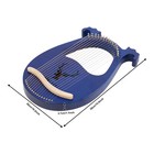 New Lyre Harp 16 Metal String Harp Solid Wood Mahogany With Tuning Wrench Gift