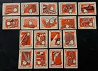 Travelstamps  Russia Matchbox Labels - Lot Of 18     Chemistry Serves The People   