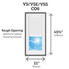 Velux 21 In  X 45-3 4 In  Manual Venting Deck Mount Skylight Vs C06