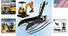 Single Hole Hydraulic Thumb For Excavator