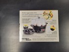 Hamilton Beach Electric Egg Cooker - 7 Egg Capacity -stainless  black 25500  new
