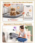 Soft Sided Cat Carrier For Large Cats   Puppies  Airline Approved  Safety Zipper