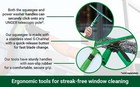 Unger Commercial Window Cleaning Kit Starter Set 14 Squeegee Microfiber Washer