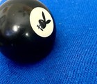 Vintage Playboy 8-ball With The Iconic Bunny Logo  rare  2-sided Billiards Pool