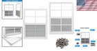 Easy Install Flush Mount Shed Window  2 Pack