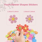 Foam Flower Shapes Sticker 160pcs Craft Stickers Handmade Decor For Art Proje   