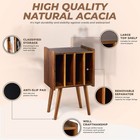 Mid-century Modern Lp Record Player Stand  Holds 100 Vinyls  Metal Storag