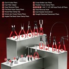 Long 16pcs Tool   Clamp Kit  Removal With Clamp Flexible Pliers Reach Hose Hose