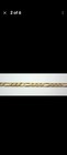 Stunning 14k Yellow Gold Figaro Style Necklace  22-1 2   25 1g