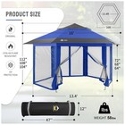 Crown Shades 13x13 Pop Up Gazebo  Canopy Tent For Events  Blue   Grey  used 
