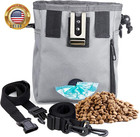 Dog Travel Pouch  Training Bag For Treats  Kibbles  Toys   Accessories  Gray  Mu