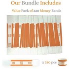 Money Bands Currency Sleeves Straps     Made In Usa  pack Of 330 For  50  Self-adh