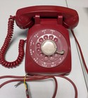 Vintage Western Electric C 0 500   10-58  Red Rotary Telephone