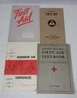 First Aid Vintage Books Civil Defense Handbook Text Book American Red Cross 
