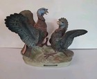 Austin Nichols Wild Turkey 12yr Fighting 1983 Porcelain Empty Decanter W  Box